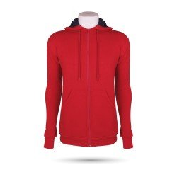 ARTOS KANGURU CEPLİ FERMUARLU KIRMIZI 2XL SWEATSHİRT